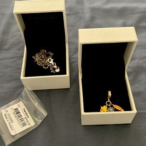 Pandora new in box chain and evil eye charm